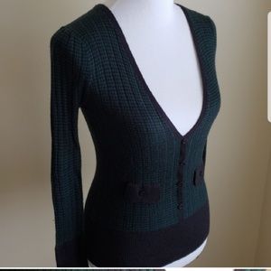 Anthropologie LUXE V-Neck Cardigan Sweater